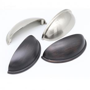 Zinc Alloy Seashell Design Kitchen Cabinet Drawer Wardrobe Cup Handle 