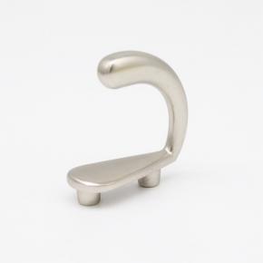 Zinc alloy nickel color small coat hook