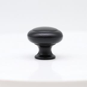 Round Matte Black Drawer Cabinet Knobs