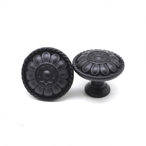 Black Round Cabinet Knobs