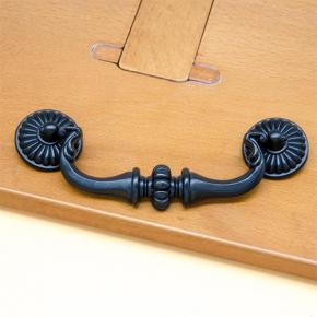 Black Large Drop Drawer Pull Handle