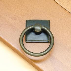 Antique Brass Ring Drawer Pulls