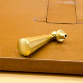 Gold Brush Tear Drop Pull Handle