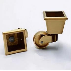 Brass Square Cup Caster Wheel