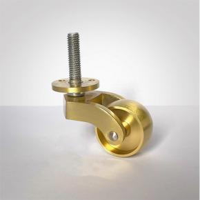 Universal Brass Furniture Caster Wheels 