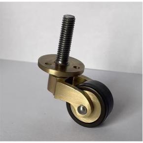 Brass Caster  Wheels with Rubber Wheel