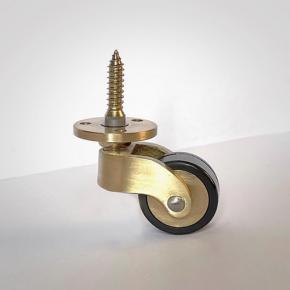 Brass Caster Wheels Rubber Wheel  